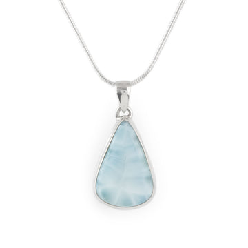 Silver Larimar Pendant